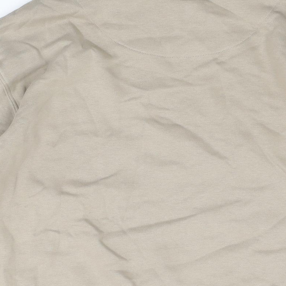 Marks and Spencer Boys Beige Cotton Pullover Sweatshirt Size 11-12 Years Pullover