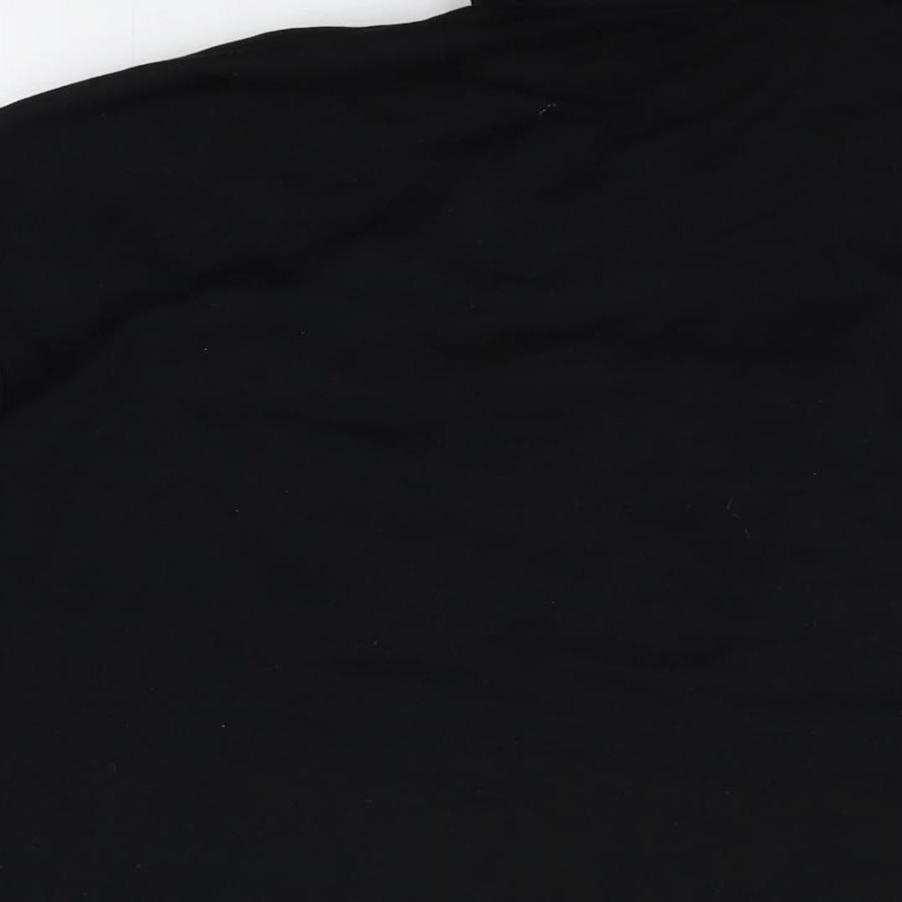 Womens UK Size XL H&M Black Basic T-Shirt