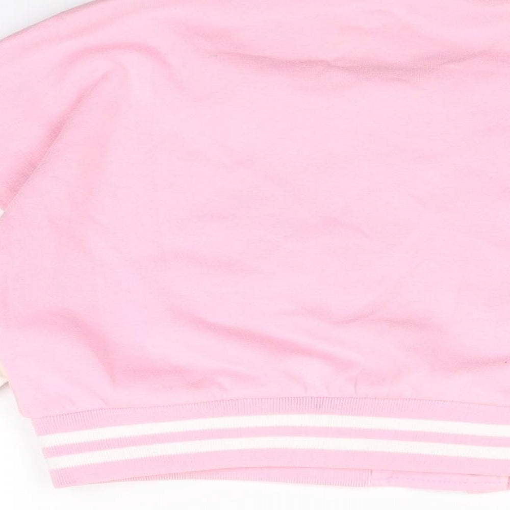 Womens UK Size M Rising Pink Varsity Jacket