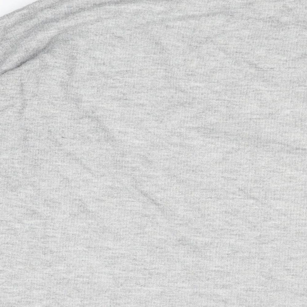 Womens UK Size S Zara Grey Basic T-Shirt