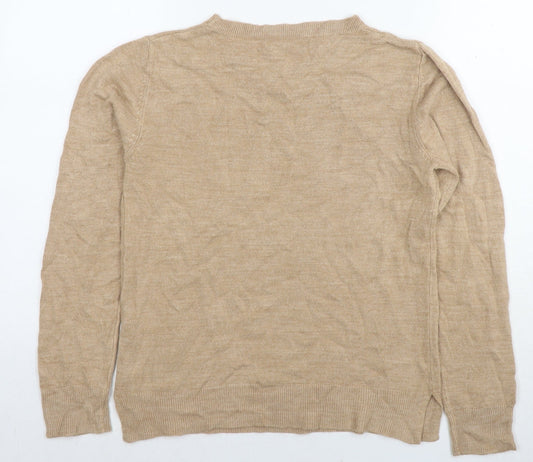 Womens UK Size 10 Marks and Spencer Brown Pullover Jumper