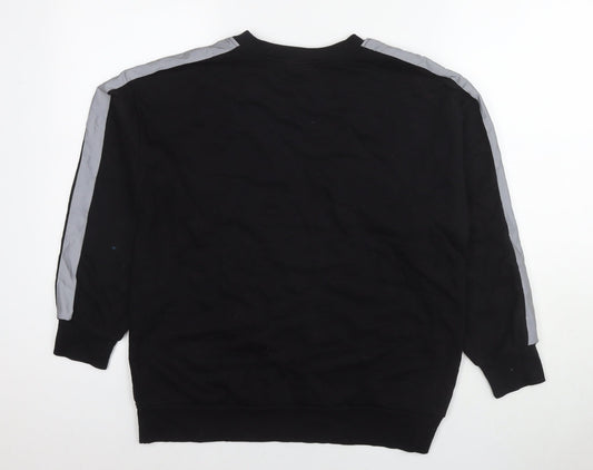 Womens UK Size S FOREVER 21 Black Pullover Sweatshirt