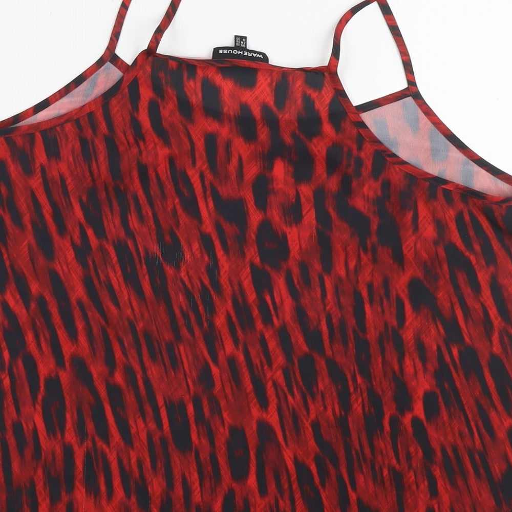 Womens UK Size 10 Warehouse Red Camisole Tank