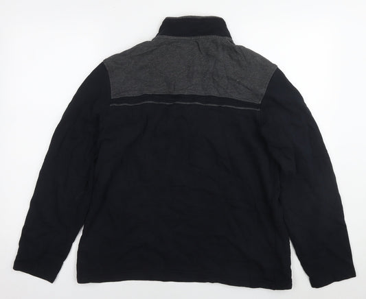 Mens UK Size M Blue Harbour Black Full Zip Sweatshirt