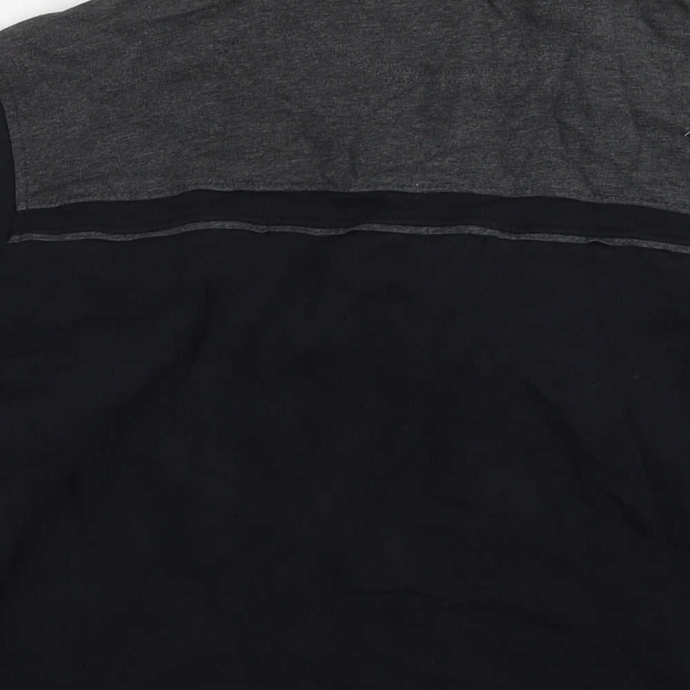Mens UK Size M Blue Harbour Black Full Zip Sweatshirt