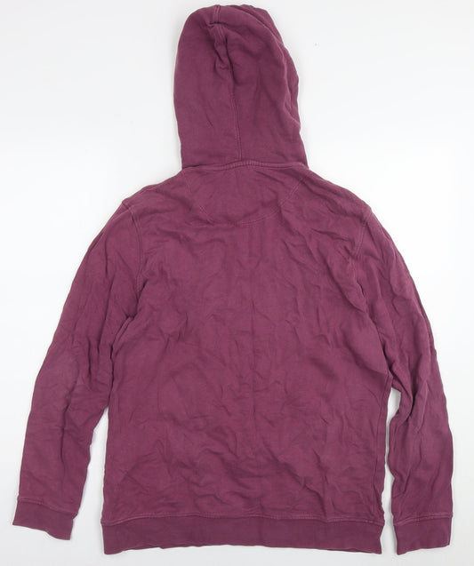 Topman Mens Purple Cotton Pullover Hoodie Size M