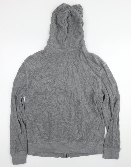 Mens UK Size S Marks and Spencer Grey Full Zip Hoodie