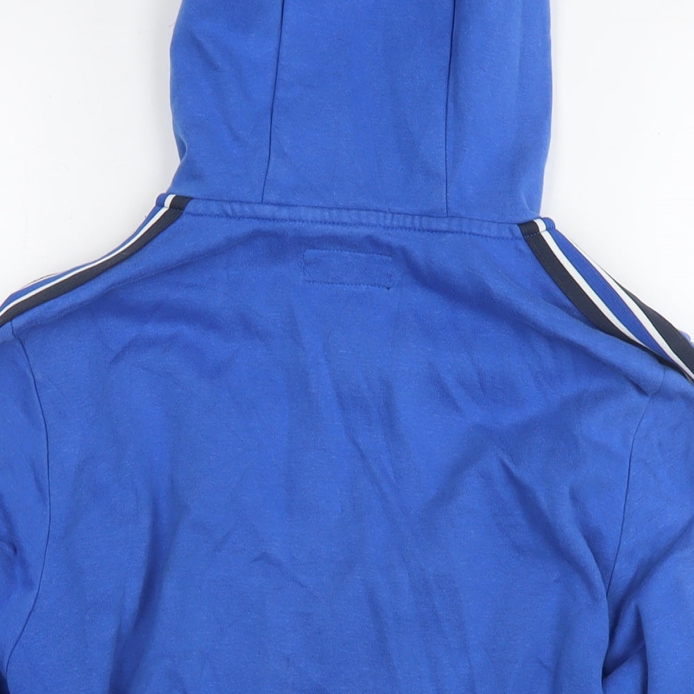 NEXT Boys Blue Cotton Full Zip Hoodie Size 8 Years Zip