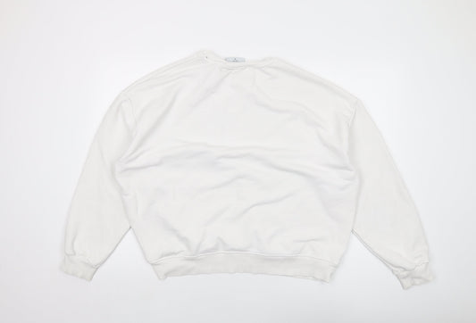 Womens UK Size 12 MSU White Pullover Sweatshirt