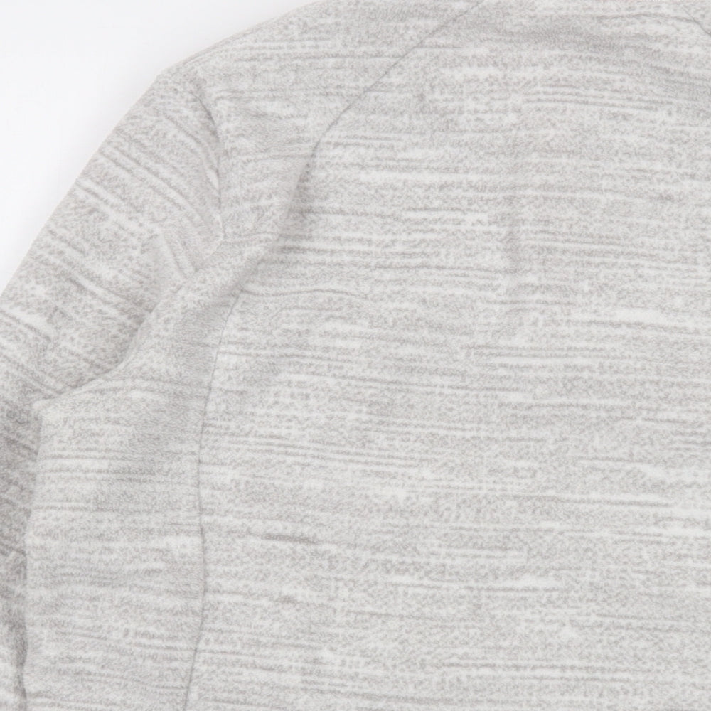 Quechua Womens Grey Polyester Pullover Sweatshirt Size XL Zip