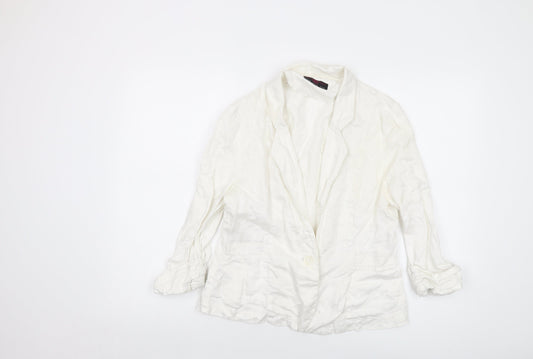 Womens UK Size 12 New Look Ivory Jacket