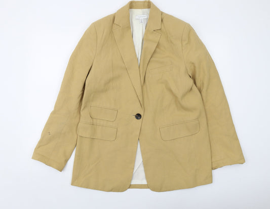 Womens UK Size 12 Topshop Beige Jacket