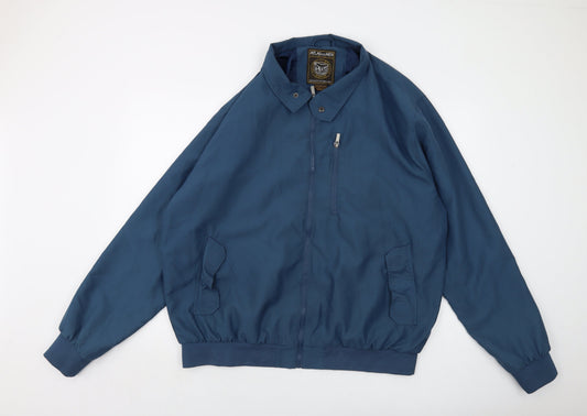 Mens UK Size 2XL Atlas Blue Bomber Jacket