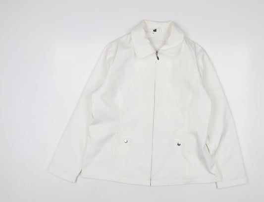 Womens UK Size 14 Finesse White Jacket