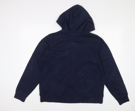 Womens UK Size M marks and Blue Full Zip Hoodie