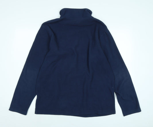 Mens UK Size M Freedom Trail Blue Henley Sweatshirt
