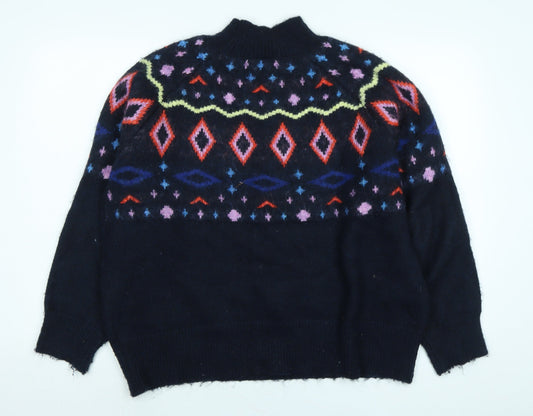 Womens UK Size L Marks and Spencer Blue Pullover Jumper