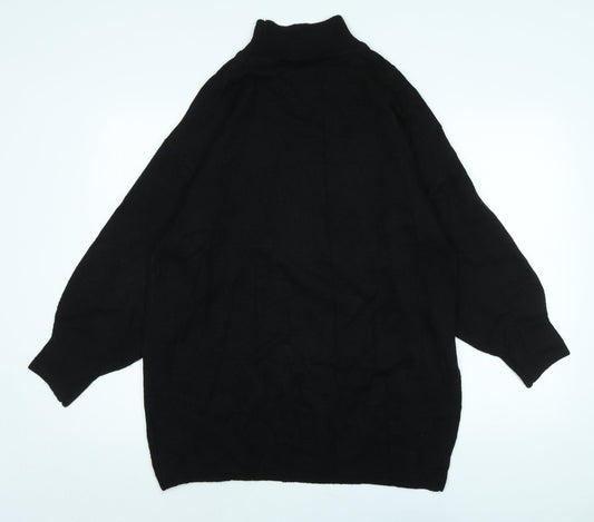 Womens UK Size S Divided Black Pullover Jumper