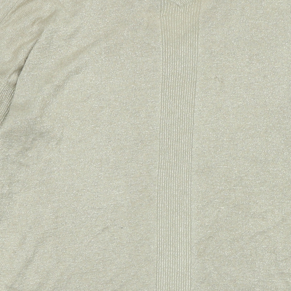 Womens UK Size 16 NEXT Gold Pullover Jumper