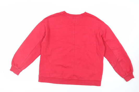 Womens UK Size M NEXT Red Pullover Sweatshirt