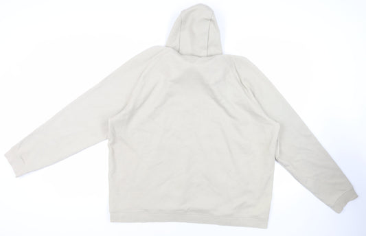 Autograph Mens Beige Cotton Pullover Hoodie Size 2XL - Pockets