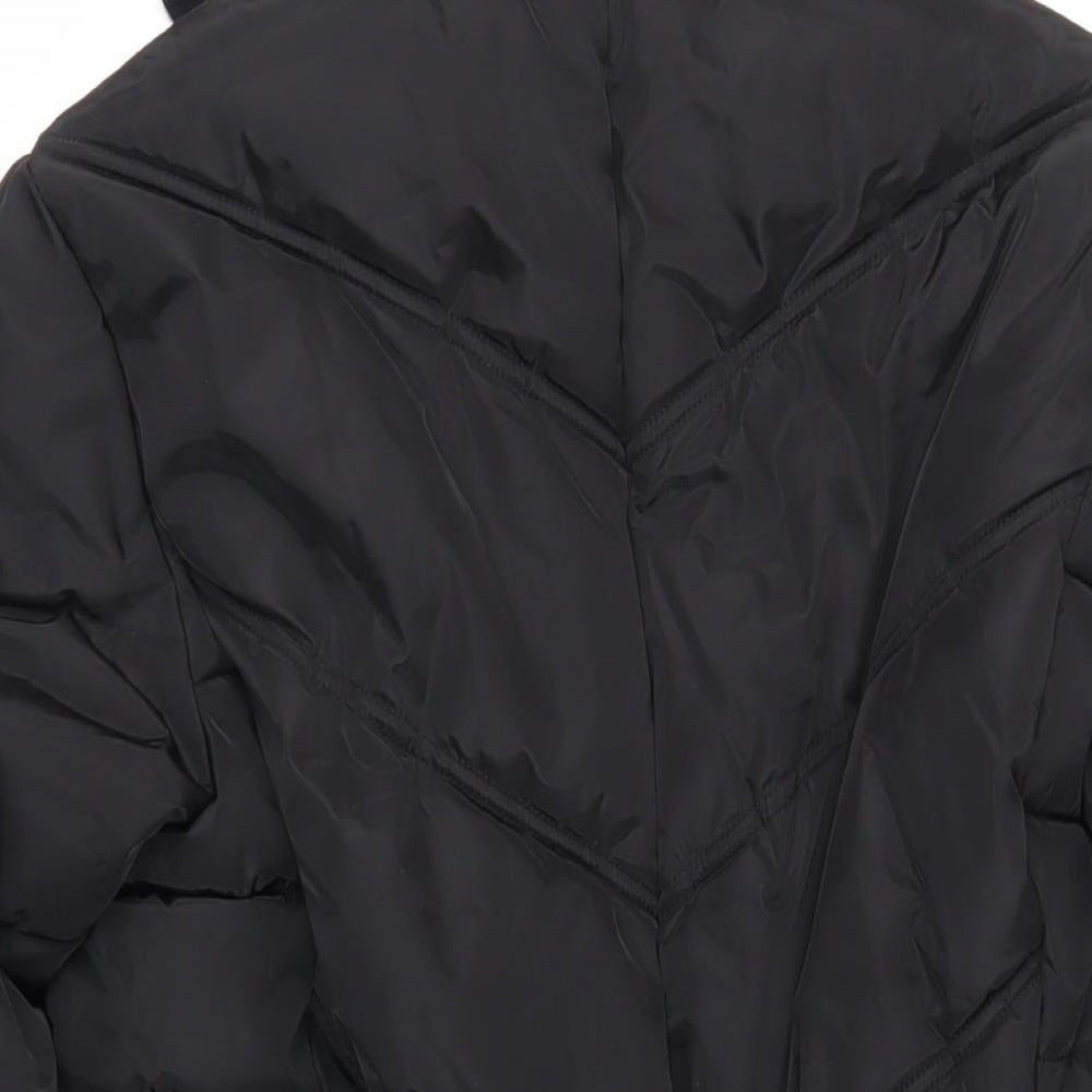 Womens UK Size 12 Capsule Black Quilted Coat
