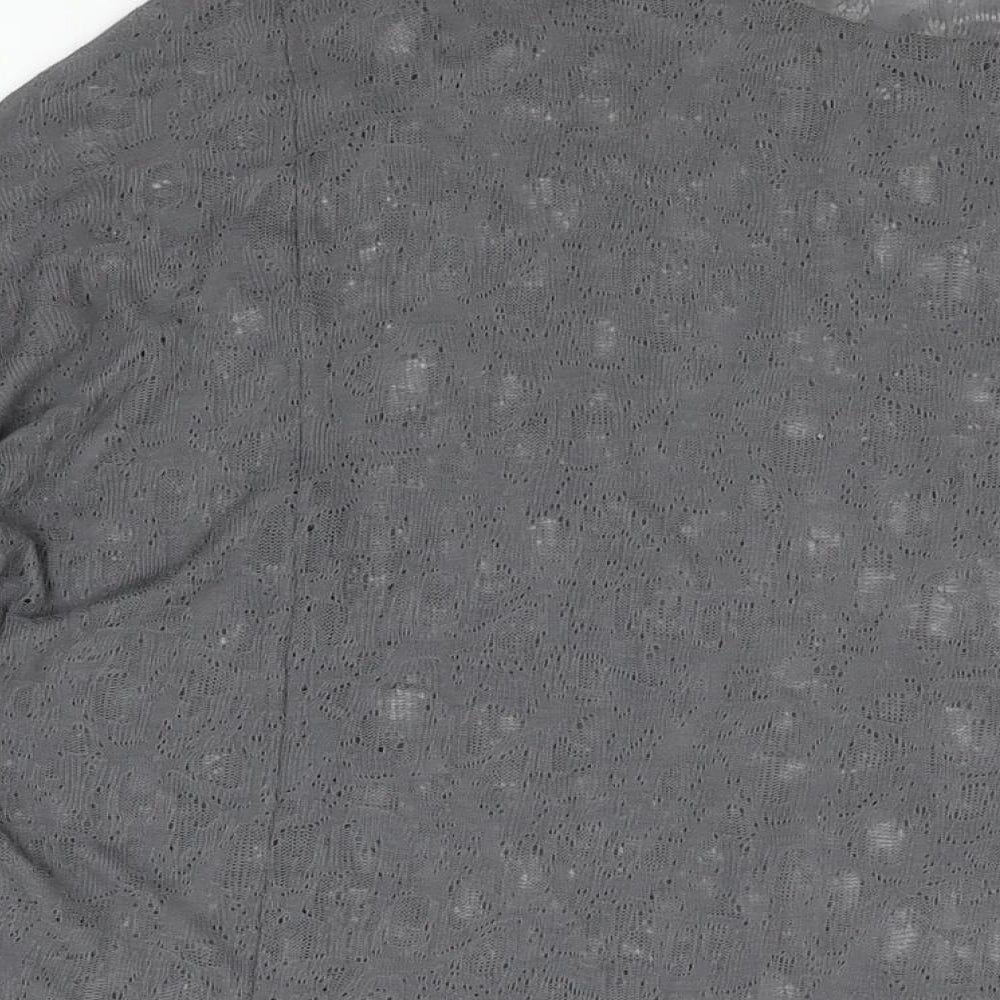 Womens UK Size 16 Label Lab Grey Basic T-Shirt