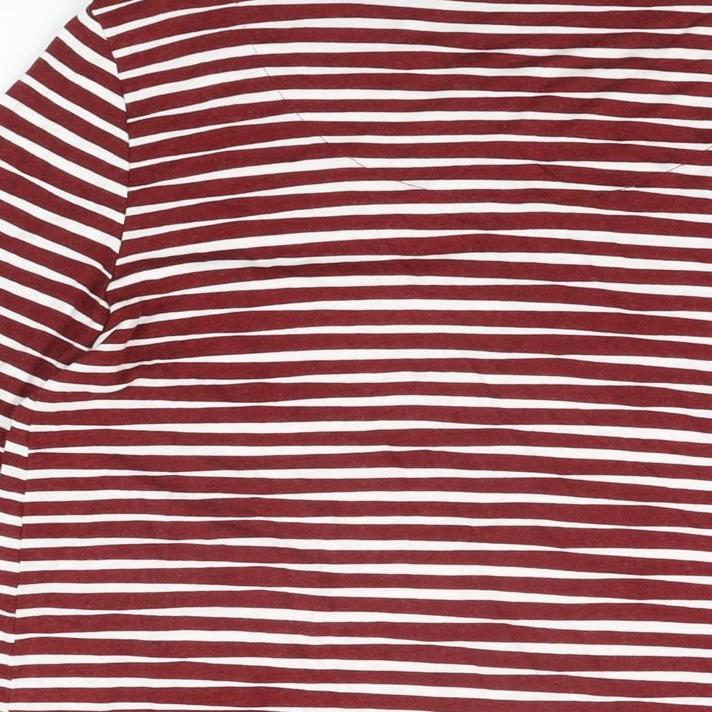 Womens UK Size 10 Marks and Spencer Red Basic T-Shirt