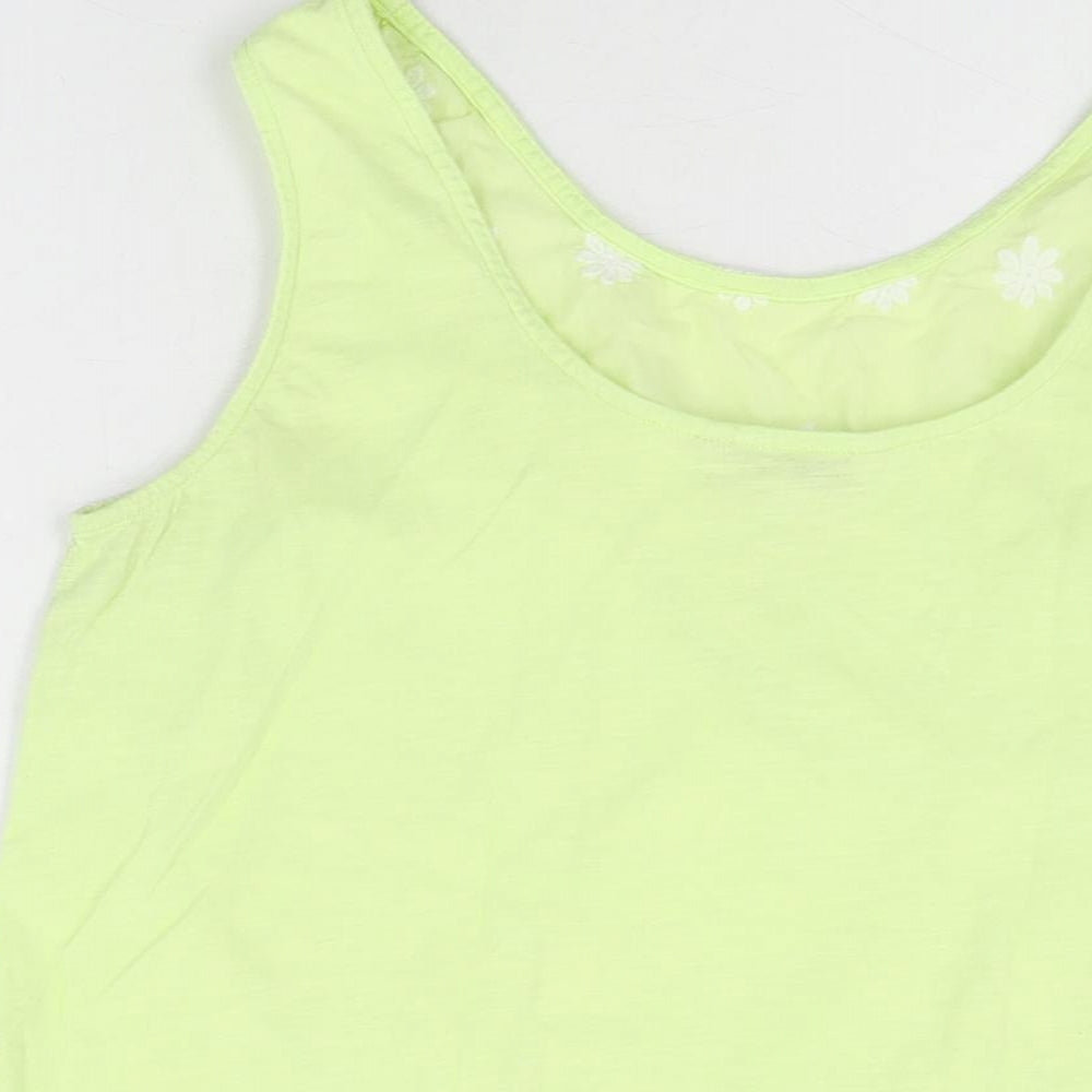 Womens UK Size 14 NEXT Green Basic T-Shirt