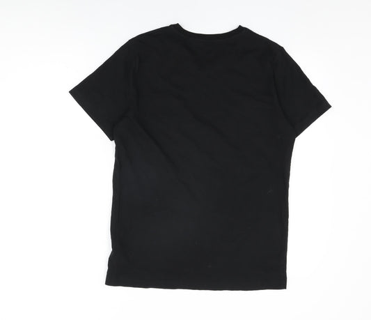 Mens UK Size M Criminal Black T-Shirt