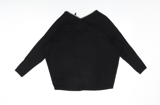 Womens UK Size 6 NEXT Black Basic T-Shirt