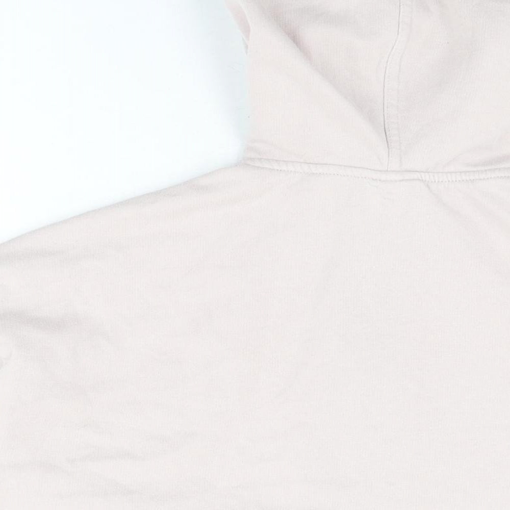H&M Womens Pink Cotton Full Zip Hoodie Size XS Zip