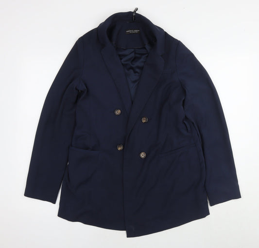 Womens UK Size 12 Dorothy Perkins Blue Kimono Coat