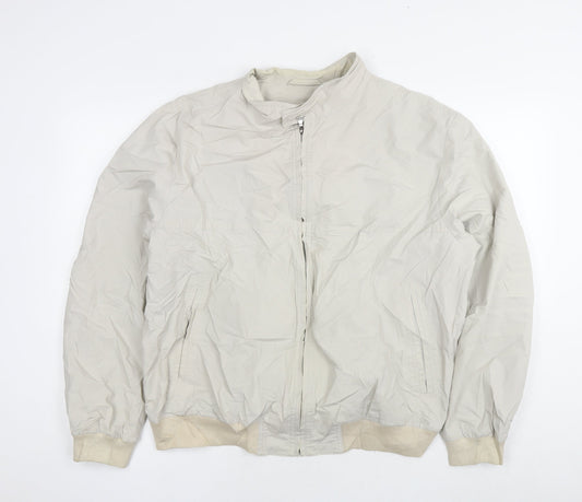 Mens UK Size L Autograph Beige Bomber Jacket