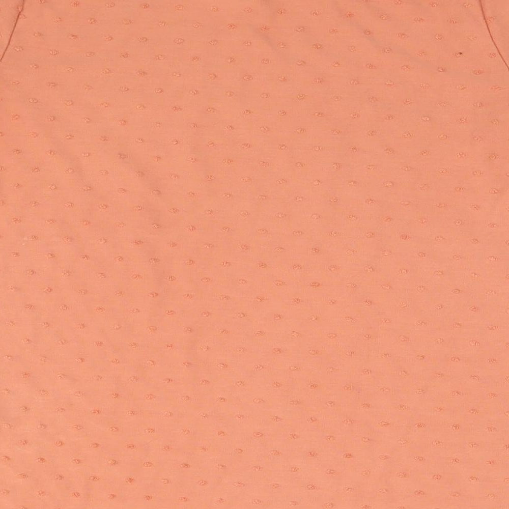 Womens UK Size 10 Marks and Spencer Orange Basic T-Shirt