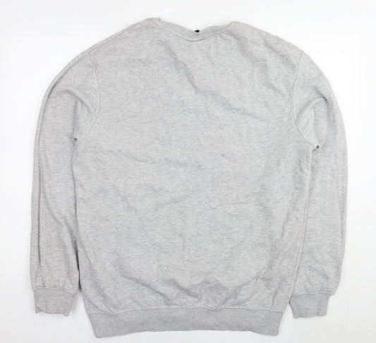 H&M Womens Grey Cotton Pullover Sweatshirt Size L Pullover - Tunic