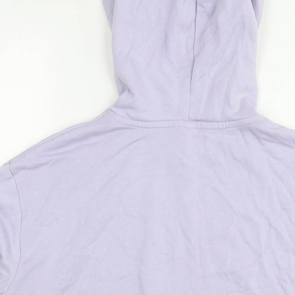 H&M Womens Purple Cotton Pullover Hoodie Size S Pullover