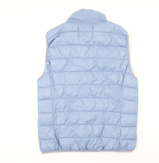 b.young Womens Blue Gilet Waistcoat Size M Zip