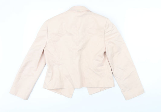 Fenn Wright Manson Womens Pink Herringbone Jacket Blazer Size 8