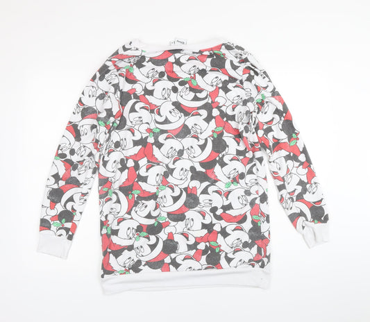Womens UK Size 12 Disney Multicoloured Pullover Sweatshirt
