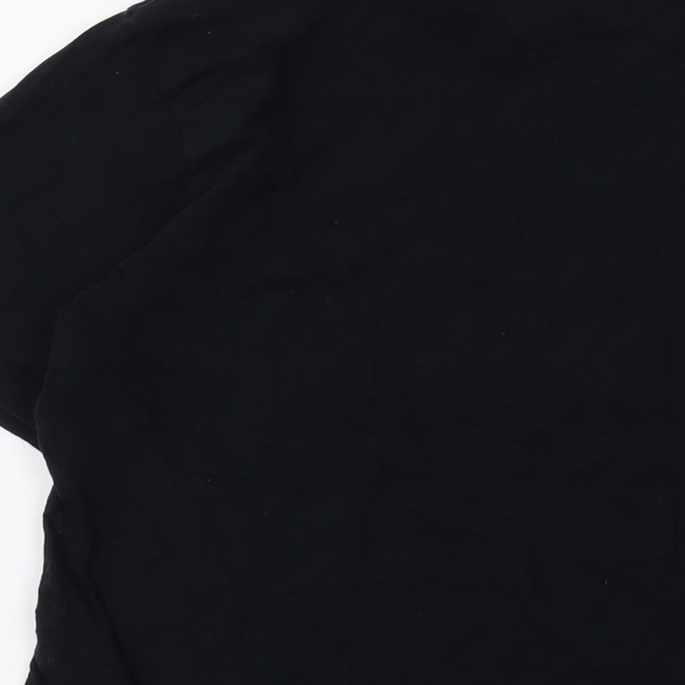 Penn Sport Mens Black Cotton T-Shirt Size M Crew Neck