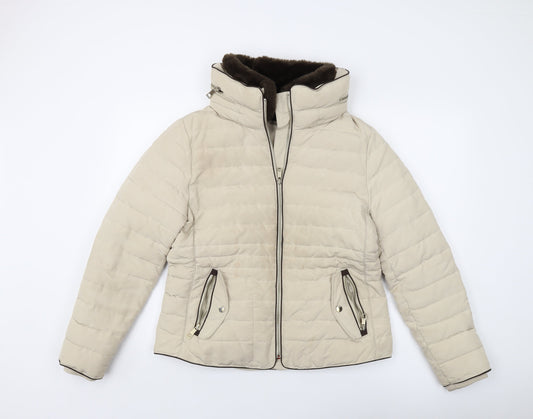 Womens UK Size 14 Marks and Spencer Beige Jacket