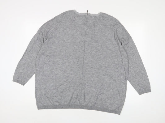 Womens UK Size 16 NEXT Grey Pullover Jumper