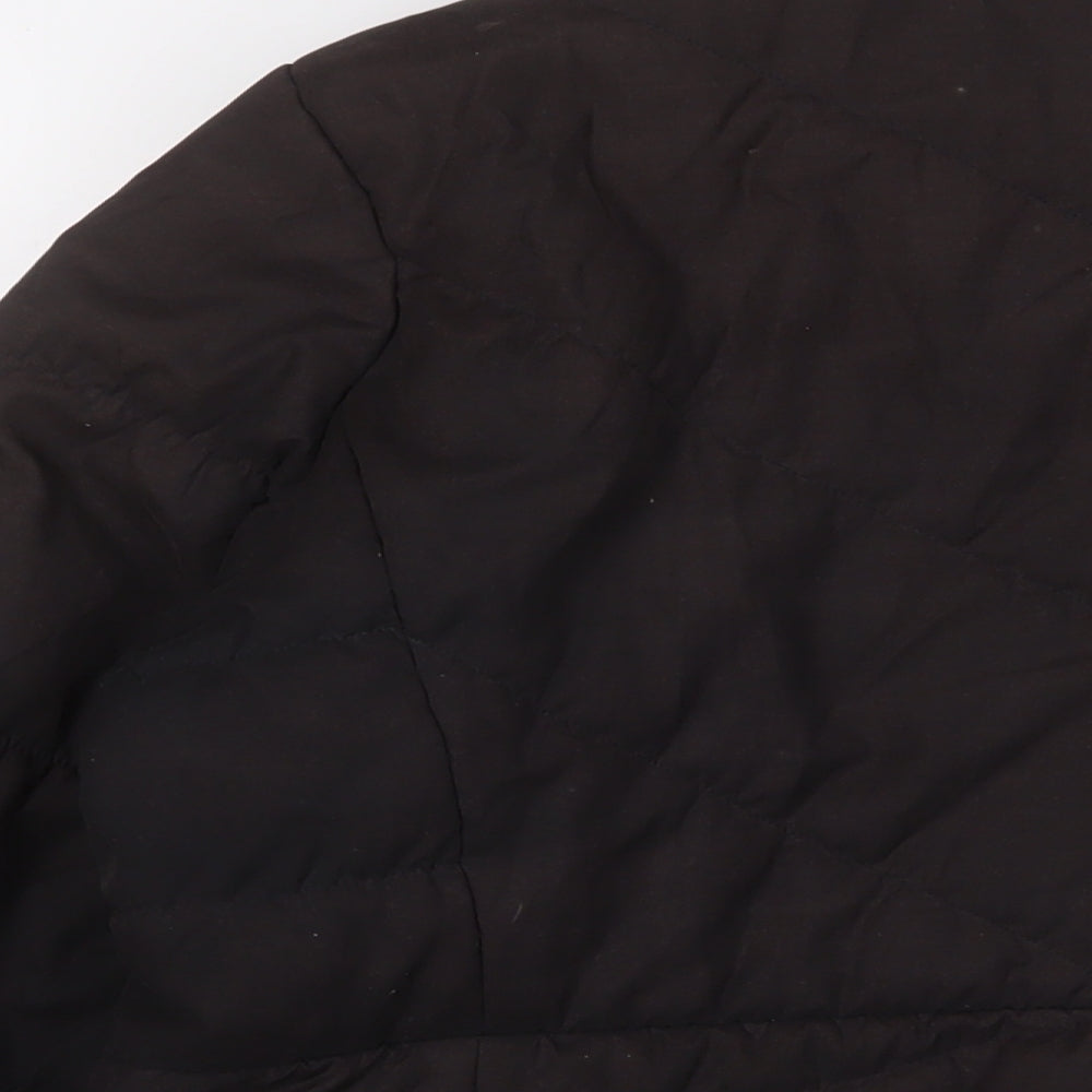 Womens UK Size L Marks and Spencer Black Quilted Coat
