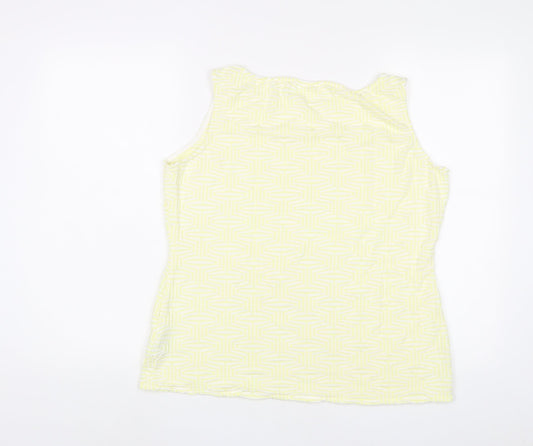Womens UK Size 16 Marks and Spencer Yellow Basic Tank