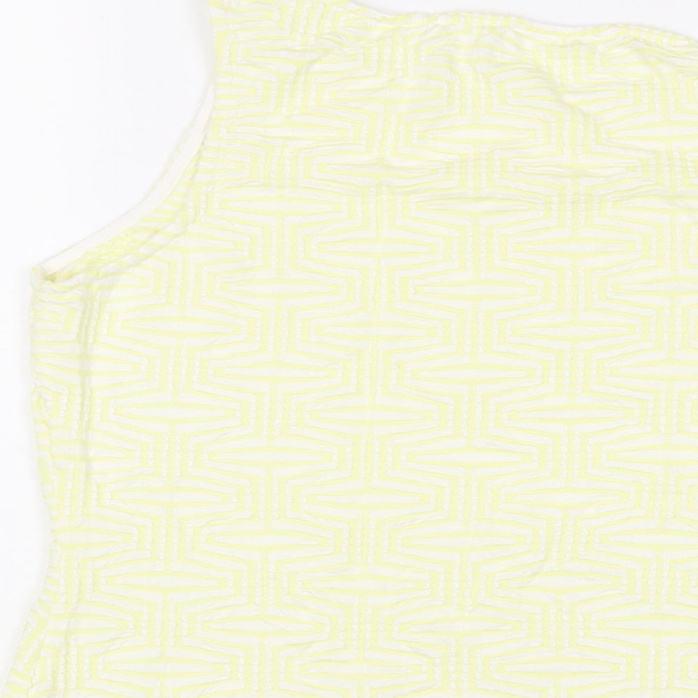 Womens UK Size 16 Marks and Spencer Yellow Basic Tank