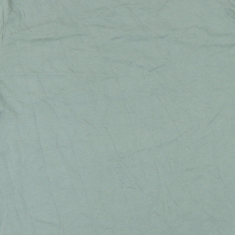 NEXT Mens Green Cotton T-Shirt Size M Round Neck