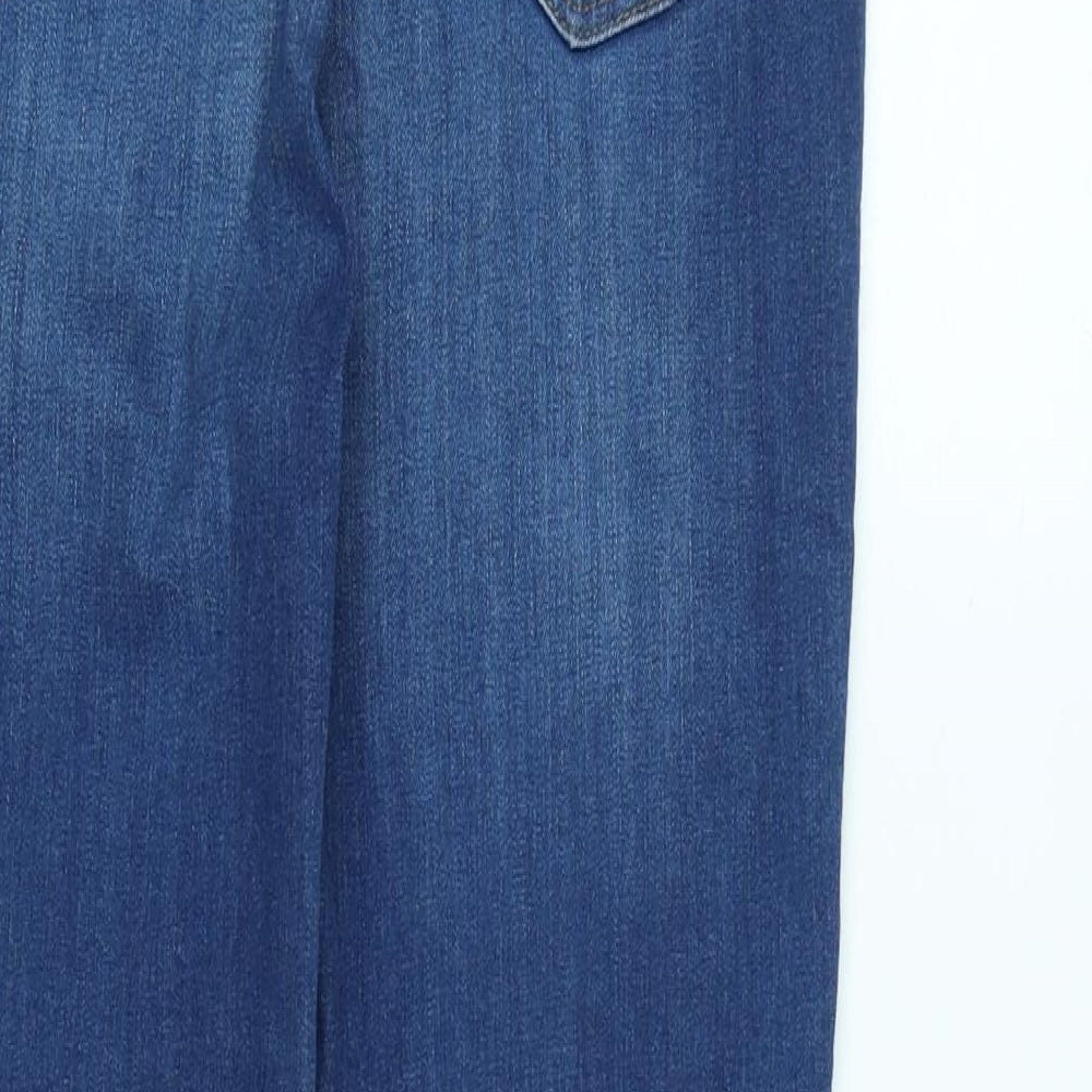 Womens UK Size 28 in Lee Regular Fit Tapered Blue Jeans