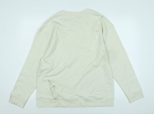 Womens UK Size 14 Marks and Spencer Ivory Pullover Sweatshirt