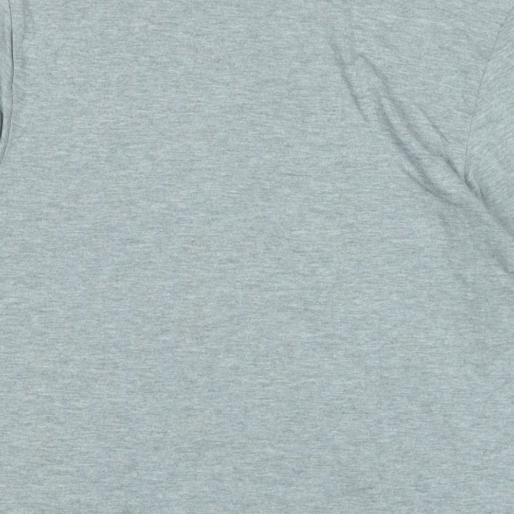 Autograph Womens Grey Cotton Basic T-Shirt Size L Crew Neck